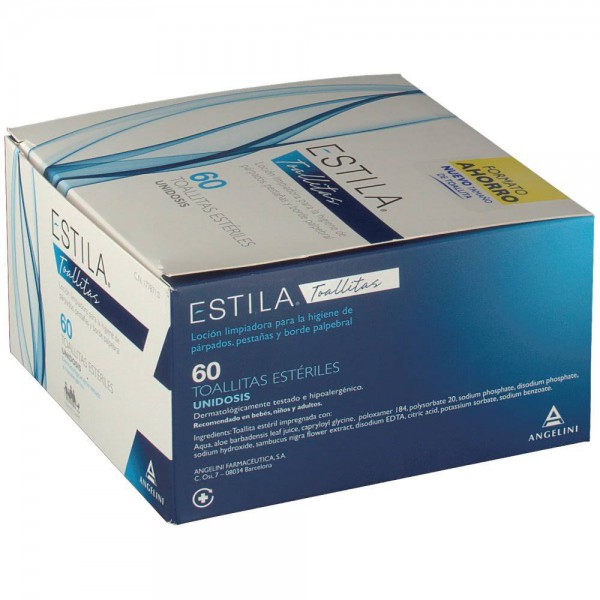 ESTILA PARPADOS/PESTAÑAS 60 TOALLITAS