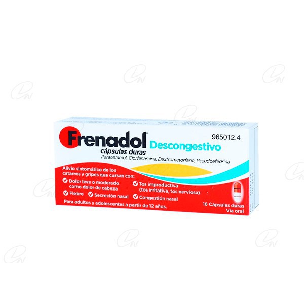 FRENADOL DESCONGESTIVO CAPSULAS...