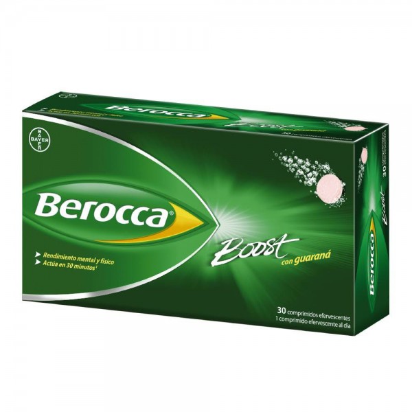 BEROCCA BOOST COMP EFERVESC  30 COMP